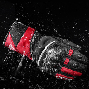 Guantes de invierno anticaída de fibra de carbono personalizados de Motowolf guantes de carreras de cuero de motocicleta bicicle - Product Image 1