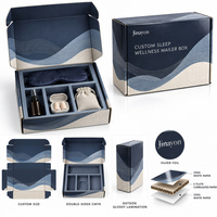 Boîte d'expédition en carton ondulé personnalisée brillante pour le bien-être du sommeil avec insert