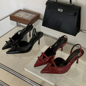 Customized Leather <b>Pointed</b> Designer Women's Shoes Sandals Sexy, Fashionable Elegant Sandals Party Summer Luxury Women's Shoes - Product Image 6