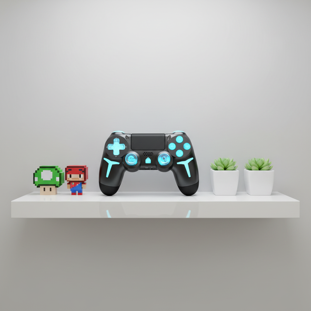 GAMINJA Factory Price Joystick & Game Controller RGB Light Wireless with Ergonomic Design and Vibration Motor Gamepad for PS4