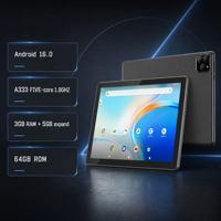 Tablette Android 16.0 64 Go Wi-Fi 5G OEM, Processeur Cinq Cœurs Rapide pour Jeux, Écran IPS, Type Professionnel, Tablette PC Android