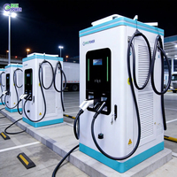 Stasiun Pengisian Daya Kendaraan Listrik DC (DC EV Charging Station) 240kW 480kW CCS1 CCS2 GBT CHAdeMO Empat Gun, Terpasang di Lantai, Pengisian Cepat