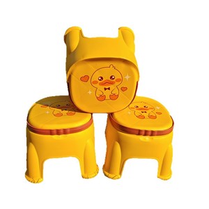 Little Yellow Duck Plastic <b>Low</b> <b>Stool</b> Portable Children's Chair Cartoon Design For Kids Outdoor Use - Product Image 5
