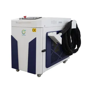 Limpador a laser portátil 1500W, máquina de limpeza contínua a laser, limpa cercas de ferro enferrujadas