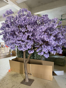 Jacaranda & fiori di ciliegio in fibra di vetro giardino artificiale verde alberi per la fotografia di festa decorazione per matrimonio pasqua paesaggistica - Product Image 6