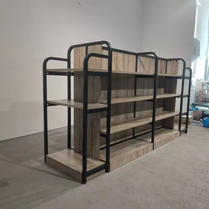 低起订量定制零售店展示架金属穿孔环氧粉涂层独立式零售货架展示架超市货架 - Product Image 2