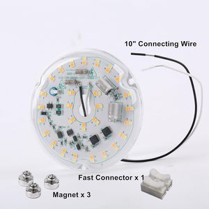 Hot <strong>Sale</strong> ERP ELT <strong>Certificate</strong> 18W 3CCT Flicker <strong>Free</strong> Dimmable Ceiling Fan Light Replacement ROUND LED MODULE