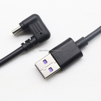 Câble USB TYP E.C 180 degrés en U vers USB 2.0 mâle câble spécial de données de charge de jeu mobile 1.5M