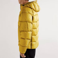 Veste en duvet matelassée à capuche coupe-vent Ripstop personnalisée pour l'hiver