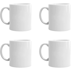 Tasses à café nordiques en céramique blanches vierges de qualité 3A de 11 oz, faites à la main, pour sublimation – Vente en gros à bas prix de Chine - Product Image 1