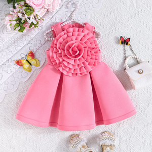 Elegante Vestido de Verano sin Mangas para Niñas de 9 Meses a 5 Años, con Lindos Animales, Flores Grandes y Botones, Antiestático, Ropa de Bebé Elegante - Product Image 1