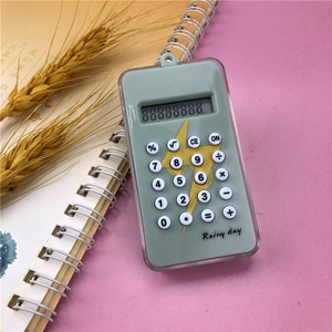 Mini Calculator For Kids Math Toy With Battery Age 5 7 Years Unisex Gift ABS Material Rainy Day Design - Product Image 2