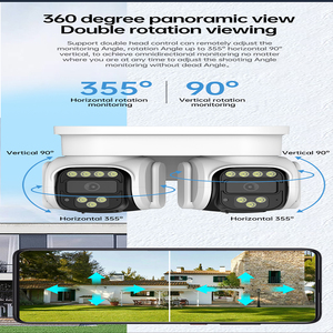 Wistino 8MP HD Dual Lens Wi Fi Cctv <strong>Camera</strong> 360 Degree Panoramic Detection Night Vision Full Color <strong>Wifi</strong> Security <strong>Camera</strong> - Product Image 2
