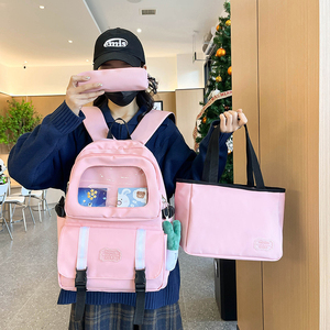 Women Fashion Backpack Female Teenager Used Travel Outdoor <b>Bags</b> Student College 3Pcs School <b>Bag</b> with Pencil Case - Product Image 4