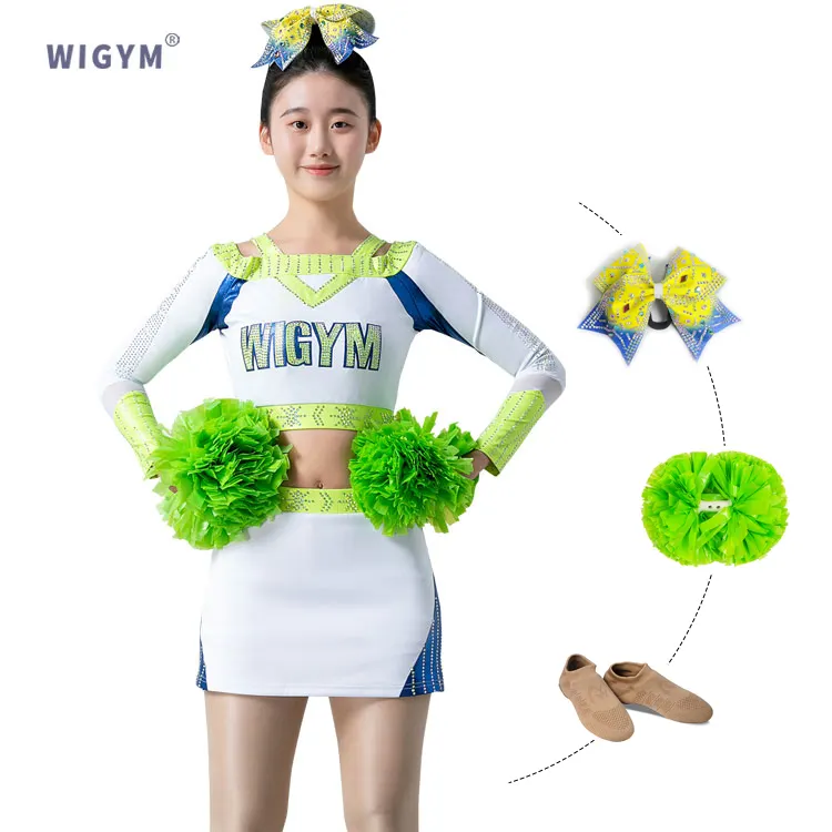 WIGYM Long sleeved Cheerleading Uniform/Dress Cheerleading Team/Cheerleading Dress