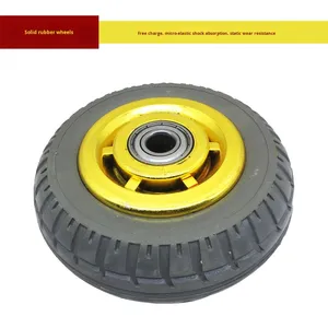 Ruote in Gomma Piena Antiurto per Carrelli e Trolley, Direttamente dalla Fabbrica, 4/5/6/8 Pollici, per Carichi Pesanti - Product Image 1