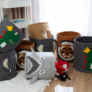 Panier de rangement, sac de rangement, jouets d'enfants, de dessins animés, boîte de rangement en <span class=keywords><strong>feutre</strong></span> <span class=keywords><strong>lavable</strong></span> pour vêtements sales - Product Image 3
