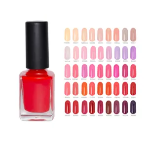 Customized Private Label Normal Dry Nail Polish Non Toxic Red Rose Gold Nail Polish