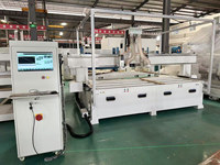 Centre d'usinage CNC à portique 3 axes 2 broches haute vitesse, routeur à bois robuste et de haute précision avec table de travail 1300x2500mm pour