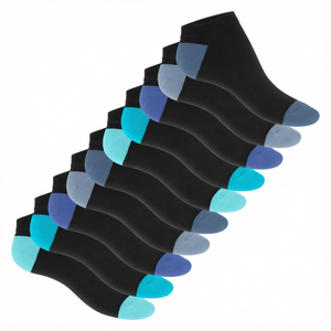 <b>Mens</b> <b>No</b> <b>Show</b> Dress <b>Socks</b> Breathable Anti Odor Striped Business Casual Cotton Blend Low Cut <b>Socks</b> Soft Stretch Everyday Formal - Product Image 1