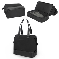 Sac de voyage 2-en-1 30L avec pochette pour bagage et base à chaussures amovible, sac de cabine imperméable en Oxford 1000D OEM ODM