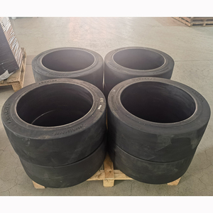 Prix de fabrication lourd port maritime tralier camion plaque fraiseuse pneu <span class=keywords><strong>40x20x30</strong></span> coussin presse-sur surface lisse SM - Product Image 4