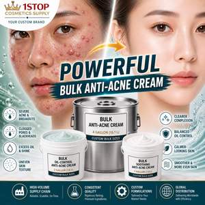 Crème hydratante matifiante anti-imperfections pour peaux à tendance acnéique et abîmées, apaise la peau, tube AM/PM pour femmes, soins de la peau en <span class=keywords><strong>marque</strong></span> privée - Product Image 1