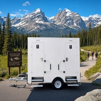 Toilettes mobiles solaires à 2 compartiments pour sites de camping écologiques durables