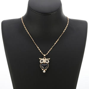 Di trasporto del nuovo creativo di disegno del Maglione della <span class=keywords><strong>collana</strong></span> dei monili dell'uccello commercio all'ingrosso personalizzati nome <span class=keywords><strong>collana</strong></span> del <span class=keywords><strong>gufo</strong></span> del diamante della <span class=keywords><strong>collana</strong></span> delle donne - Product Image 6