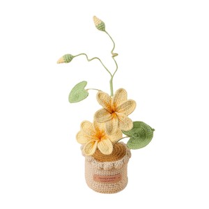 2025 Crochet Tung Huile Fleur En Pot Plante Clématite <span class=keywords><strong>Chiffonnier</strong></span> Fleur Crochet En Pot Fleur Maison Voiture Décoration Fête Des Mères Cadeau - Product Image 4