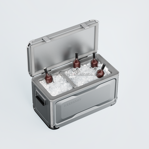 Metal Dual Temperature Control Zone Aluminum Car <b>Refrigerator</b> With Multi Functional Partition Boat Fridge 12v - Product Image 6