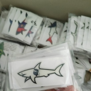Nicro Bán Buôn Thời Trang DIY Paul Cá Mập Thiết Kế <span class=keywords><strong>3D</strong></span> Không Thấm Nước Sticker In Ấn Nhãn Cho Hành Lý Điện Thoại Khuyến Mại Dán - Product Image 4