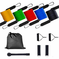 Bandas de Resistencia de Látex de Alta Calidad, 11 Piezas, para Ejercicio en Casa, Entrenamiento de Alta Resistencia, Fisioterapia, Moldear el Cuerpo, Time-Create