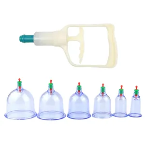 PS Plastic (Polycarbonate) Traditional Chinese Medicine Disposable Plastic Vacuum Cupping Hijama Cups Of Hijama Cupping Therapy