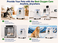 Concentrateur d'oxygène portable électrique DYNMED VOC-5A 5L avec certification ISO pour la thérapie oxygénante vétérinaire