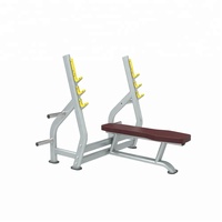 Banc plat olympique réglable en acier, durable et sécurisé, équipement de gym commercial en gros, modèle KJ-1251 DFT