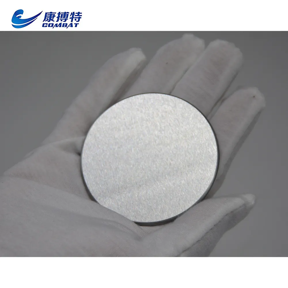 99.95% tungsteno tungsteno piatto rotondo W-1 disco lucidato superficie disco di tungsteno puro disco