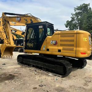 รถขุด CAT 323 พร้อมบุ้งกี๋ขุดสีเหลือง ติดตั้งบนแทร็กสำหรับงานก่อสร้าง - Product Image 4