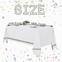 Nappe en papier Airlaid blanche imprimée simple, biodégradable, jetable, sans pollution, pour fêtes, mariages et événements