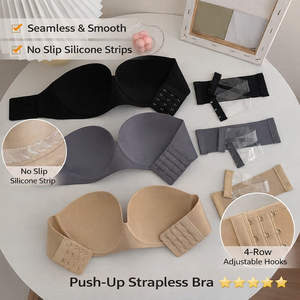 Nuovo <span class=keywords><strong>Reggiseno</strong></span> Estivo Antiscivolo Senza Spalline da Donna, Sexy e Confortevole, Adesivi <span class=keywords><strong>per</strong></span> il Seno Senza Schienale <span class=keywords><strong>per</strong></span> Abiti da Sposa - Product Image 2