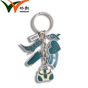 <b>Custom</b> Brand Logo Hard Enamel Promotion Gift Winsun Brand Coin Holder Metal <b>Keychains</b> - Product Image 2