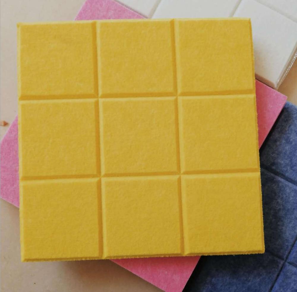 Цветная акустическая пенопластовая панель индивидуального размера, войлочная звукостойкая панель