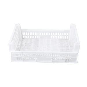 Plastic Tall Grape <b>Basket</b> 610x415x200mm Mesh <b>Stackable</b> For Fruit Transportation And General Packaging - Product Image 2