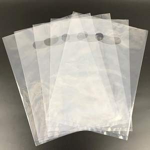 Bolsa de Plástico Transparente de Alta Calidad con Asa Troquelada para Joyería y Cosméticos, Bolsa de Compras Personalizada con su Propio Logotipo - Product Image 2