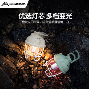 Bisinnna Camping <b>Lantern</b> <b>Led</b> <b>Rechargeable</b> Hanging Outdoor Light For Tent Use - Product Image 2