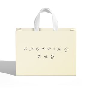 Bolsas de agradecimiento de papel Kraft beige personalizadas de primera calidad, bolsa de embalaje de regalo para ropa - Product Image 2