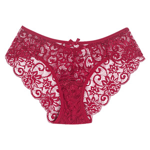 Nuova Collezione di Intimo Femminile a Vita Bassa Multicolore, Slip da Donna Trasparenti con Pizzo Floreale - Product Image 1
