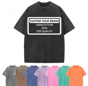 T-<span class=keywords><strong>shirt</strong></span> pour homme surdimensionné en coton 100% rétro, impression DTG, logo, t-<span class=keywords><strong>shirt</strong></span>, lavage à l'acide, vintage, personnalisé, OEM direct sur vêtement - Product Image 4