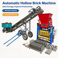 Chaîne de production complète de machines semi-automatiques de fabrication de blocs creux en ciment de qualité fiable pour usines de briques en béton de petite et moyenne taille