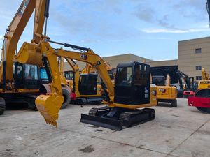 Used CAT 305.5E2 Mini Crawler Excavator 5 Ton Digger With Closed Cabin and Dozer Blade - Product Image 2